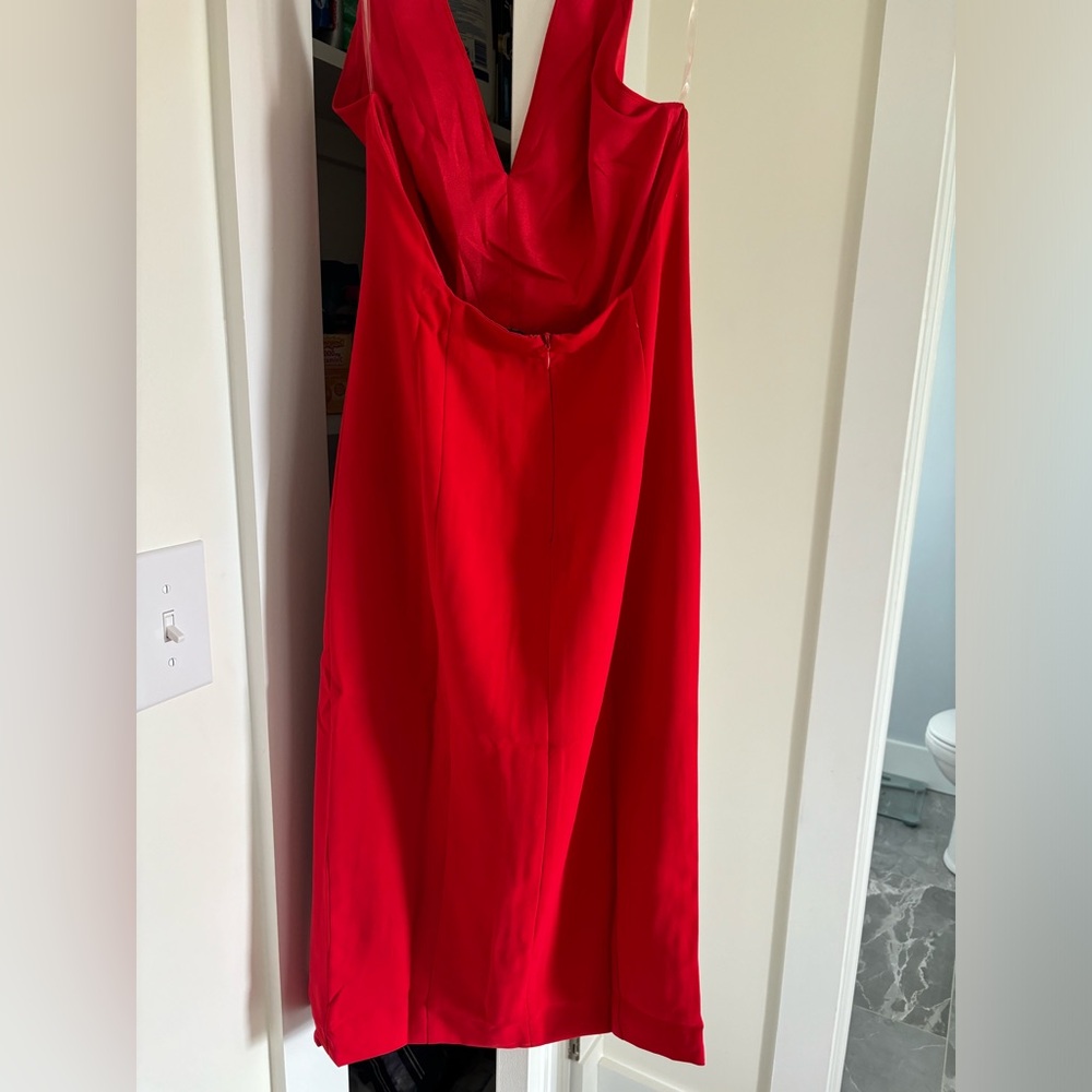 Red halter dress - Picture 2 of 2